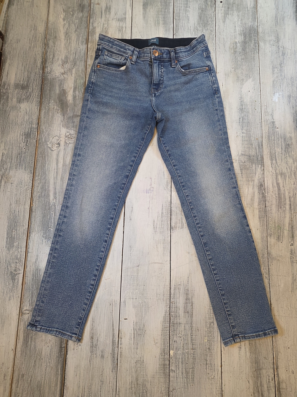 Jag Jeans Carter Girlfriend Women’s Slim Straight Leg Faded Blue Jeans sz 2